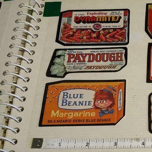 3/$25 Vintage 70s Wacky Pack rude funny large stickers x3